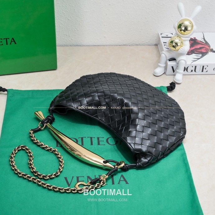 보테가베네타 2024SS 인트레치아토 사르디네 체인 숄더백 Bottega Veneta 2024 SS Intrecciato Sardine Chain Shoulder Bag 6768 33cm 3