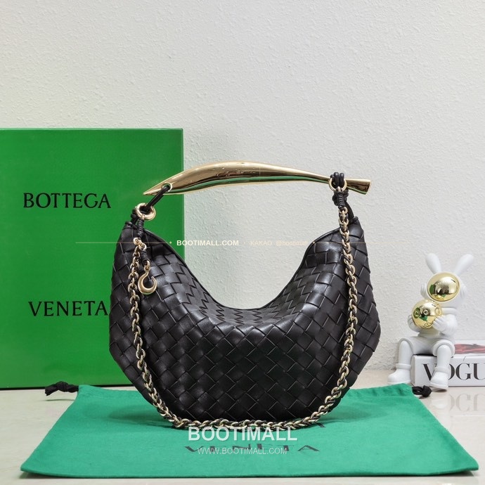보테가베네타 2024SS 인트레치아토 사르디네 체인 숄더백 Bottega Veneta 2024 SS Intrecciato Sardine Chain Shoulder Bag 6768 33cm 1