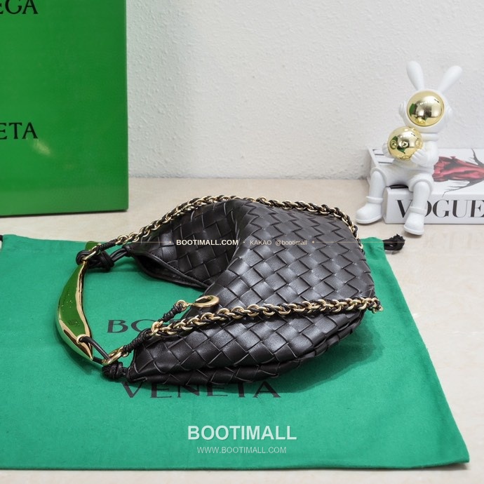 보테가베네타 2024SS 인트레치아토 사르디네 체인 숄더백 Bottega Veneta 2024 SS Intrecciato Sardine Chain Shoulder Bag 6768 33cm 2