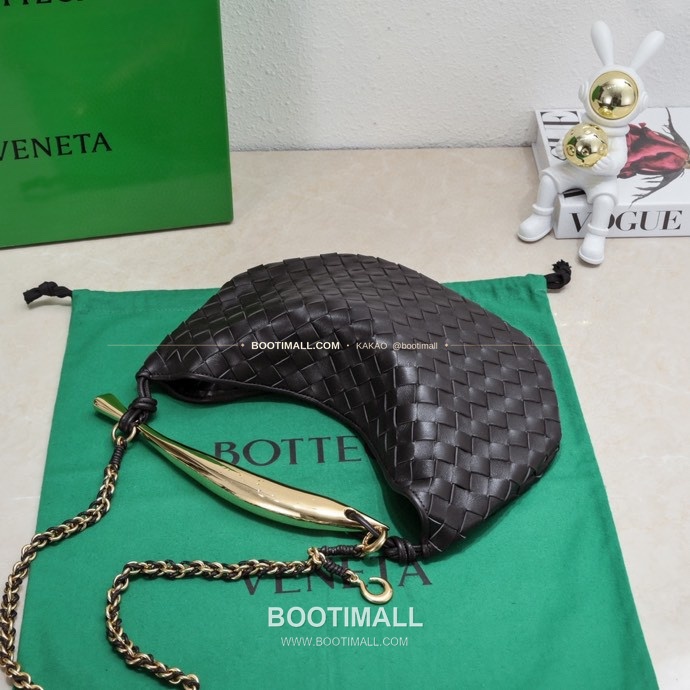 보테가베네타 2024SS 인트레치아토 사르디네 체인 숄더백 Bottega Veneta 2024 SS Intrecciato Sardine Chain Shoulder Bag 6768 33cm 9