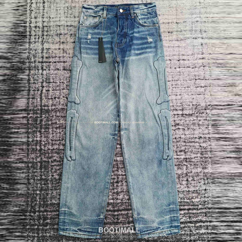 아미리 코튼 와이드핏 데님 팬츠 AMIRI Cotton Wide Fit Denim Pants PHM712000180
