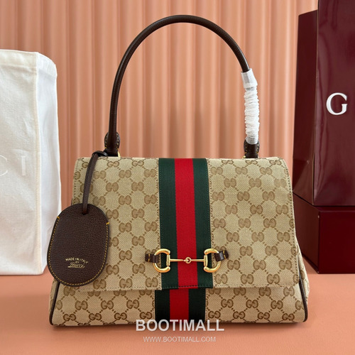 Gucci Generation GG Canvas Horsebit Tote Bag 875018 구찌 제너레이션 GG 캔버스 호스빗 토트백 32cm