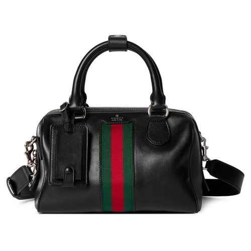 구찌 2026SS Web Trademark 레더 로고 트래블백 Gucci 2026 SS Web Trademark Leather Logo Travel Bag 866980 AAGF7 1053 25cm