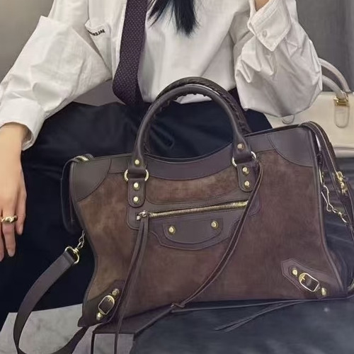 발렌시아가 르시티 레더 태슬 모터 토트백 Balenciaga Le City Leather Tassel Moto Tote Bag 3301 37cm