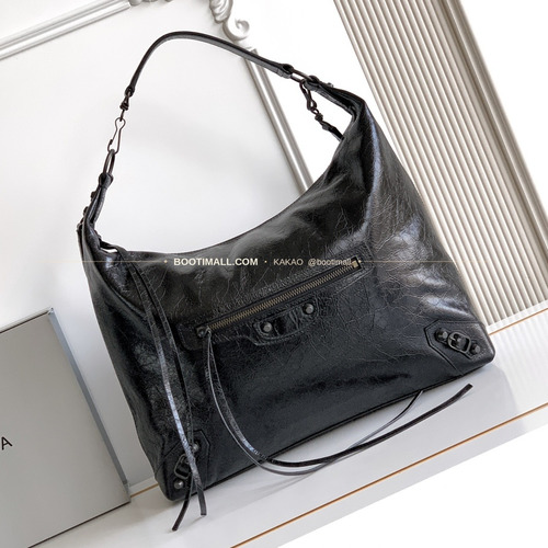 발렌시아가 르시티 레더 태슬 호보 숄더백 Balenciaga Le City Leather Tassel Hobo Shoulder Bag 2029 37cm