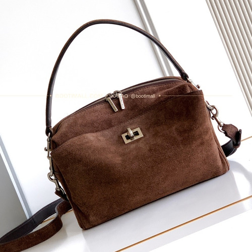 발렌시아가 로데오 레더 락 카메라 숄더백 Balenciaga Rodeo Leather Lock Camera Shoulder Bag 2027 23cm