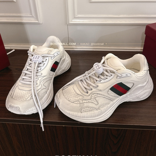 구찌 2.0 소가죽 메쉬 GG리플렉티브 러닝 스니커즈 Gucci 2.0 Leather Mesh GG Reflective Running Sneakers 5cm
