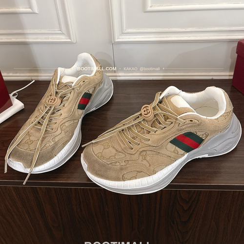 구찌 2.0 소가죽 메쉬 GG리플렉티브 러닝 스니커즈 Gucci 2.0 Leather Mesh GG Reflective Running Sneakers 5cm