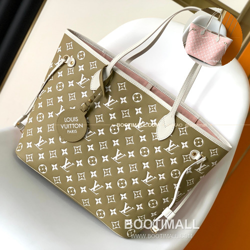 루이비통 모노그램 앙프렝뜨 레더 네버풀 MM 토트백 Louis Vuitton Monogram Empreinte Leather Neverfull MM Tote Bag M46102 31cm