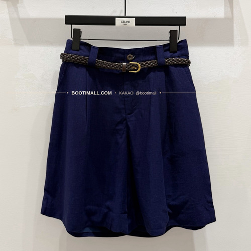 셀린느 2026 린넨 벨티드 루즈핏 숏팬츠 Celine 2026 Linen Belted Loose Fit Shorts