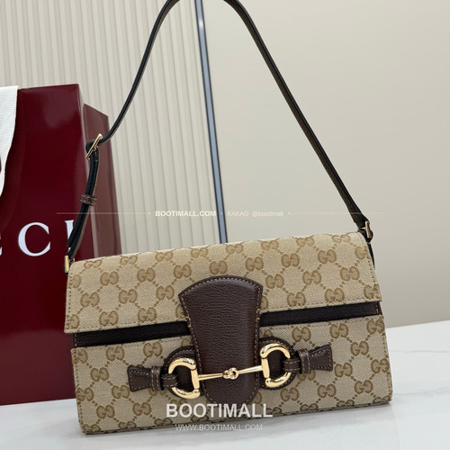 구찌 프리마베라 GG 캔버스 홀스빗 리스트레토 숄더백 Gucci Primavera GG Canvas Horsebit Ristretto Shoulder Bag A0020Y 26cm