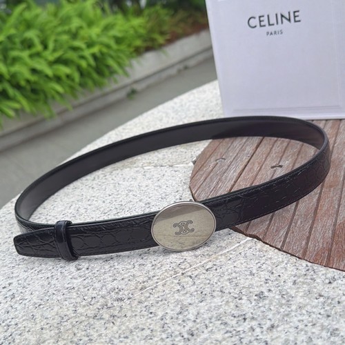 셀린느 카프스킨 로고 플로팅 버클 리버서블 벨트 Celine Calfskin Logo Floating Buckle Reversible Belt 2.5cm