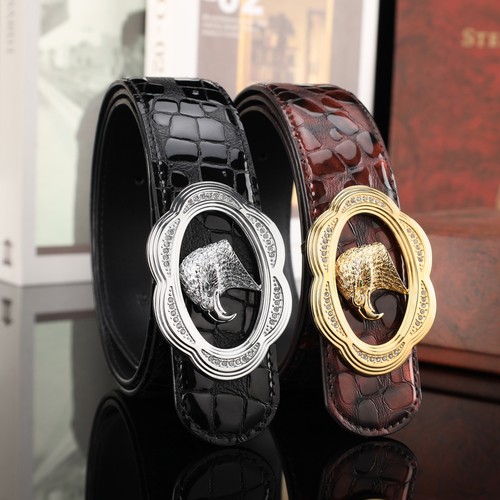 스테판 카프스킨 플레이트 버클 리버서블 벨트 Stephan Calfskin Plate Buckle Reversible Belt 3.8cm