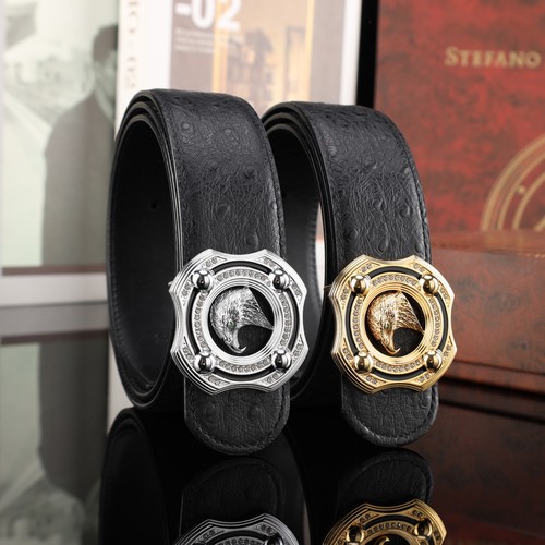 스테판 카프스킨 플레이트 버클 리버서블 벨트 Stephan Calfskin Plate Buckle Reversible Belt 3.8cm