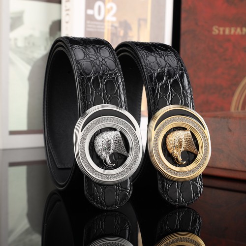 스테판 카프스킨 플레이트 버클 리버서블 벨트 Stephan Calfskin Plate Buckle Reversible Belt 3.8cm