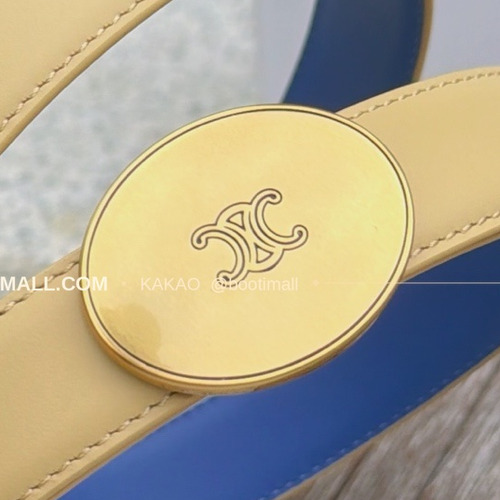 셀린느 카프스킨 로고 플로팅 버클 리버서블 벨트 Celine Calfskin Logo Floating Buckle Reversible Belt 2.5cm