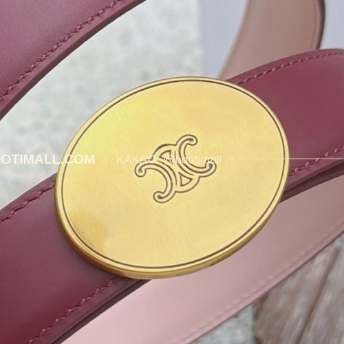 셀린느 카프스킨 로고 플로팅 버클 리버서블 벨트 Celine Calfskin Logo Floating Buckle Reversible Belt 2.5cm