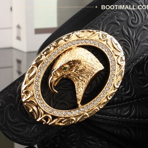 스테판 카프스킨 플레이트 버클 리버서블 벨트 Stephan Calfskin Plate Buckle Reversible Belt 3.8cm