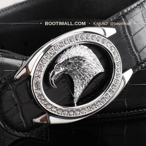 스테판 카프스킨 플레이트 버클 리버서블 벨트 Stephan Calfskin Plate Buckle Reversible Belt 3.8cm