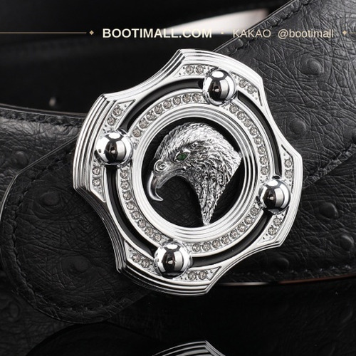 스테판 카프스킨 플레이트 버클 리버서블 벨트 Stephan Calfskin Plate Buckle Reversible Belt 3.8cm