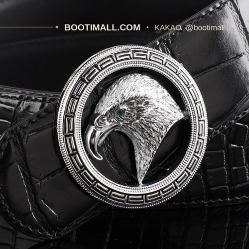 스테판 카프스킨 플레이트 버클 리버서블 벨트 Stephan Calfskin Plate Buckle Reversible Belt 3.8cm