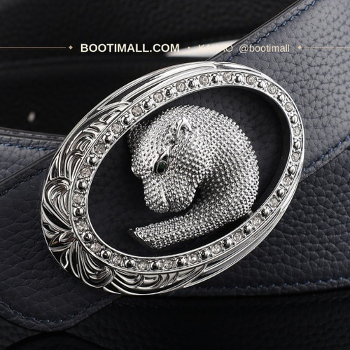 스테판 카프스킨 플레이트 버클 리버서블 벨트 Stephan Calfskin Plate Buckle Reversible Belt 3.8cm