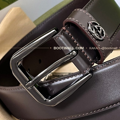 구찌 카프스킨 G 핀버클 엠보스 블랙 벨트 Gucci Calfskin G Pin Buckle Embossed Black Belt 3.5cm
