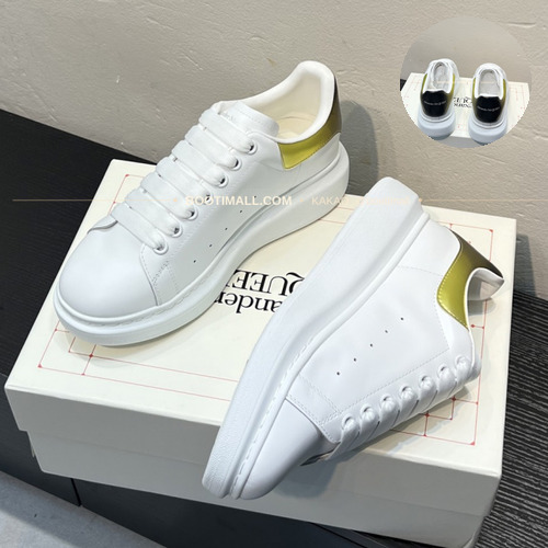Alexander McQueen Oversized Sneaker White Leather 553770WHGP5 알렉산더 맥퀸 오버사이즈 스니커즈 화이트 레더